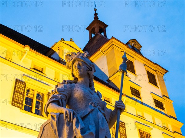 Statue at Eggenberg Palace