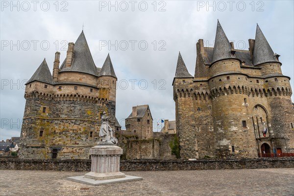 Medieval castle of Vitre. Ille-et-Vilaine department