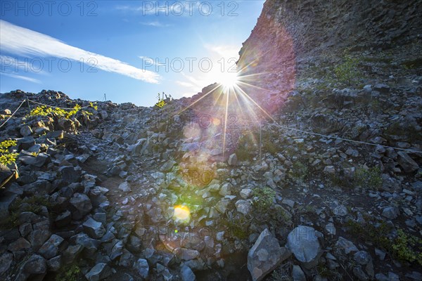 Sunset on the Jokulsargljufur trekking trail