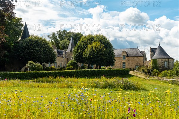 Castle Park Rochefort en Terre in the medieval village of Rochefort-en-Terre