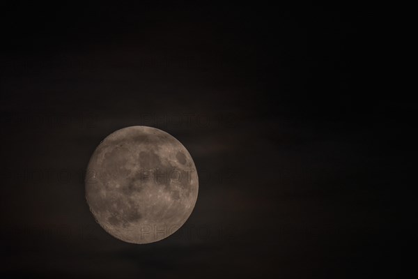 Moonrise over the mountains. Emmendingen