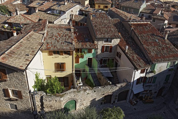 Old town houses with small courtyards