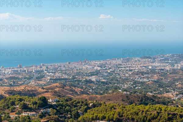 View from the viewpoint of the municipality of Mijas in Malaga. Andalusia