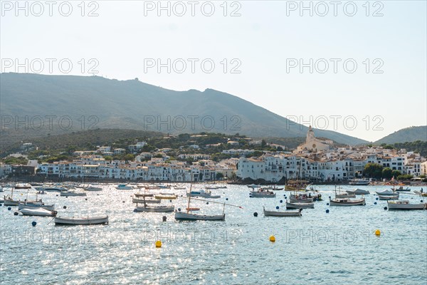 Boats on the beach of the coast of Cadaques