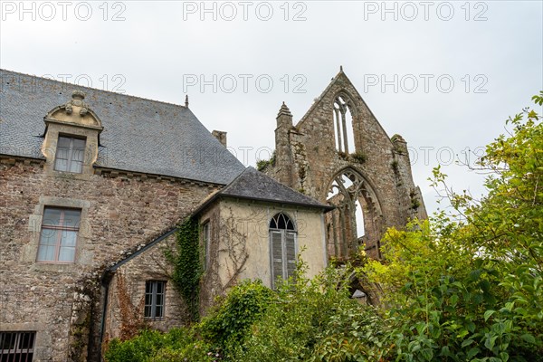 Rooftops of the beautiful Abbaye de Beauport in the village of Paimpol