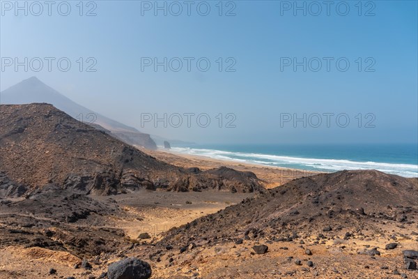 Wild beach Cofete of the natural park of Jandia