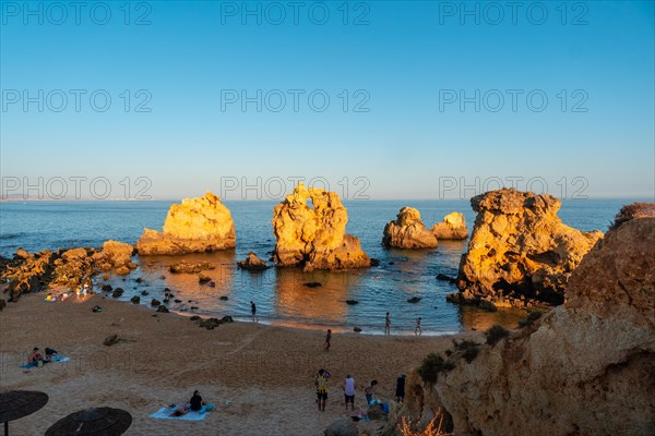 Beach in summer with people