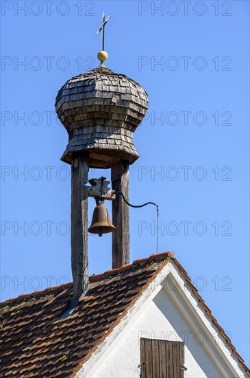 Bell tower on the old chapel in the Swabian Open Air Museum