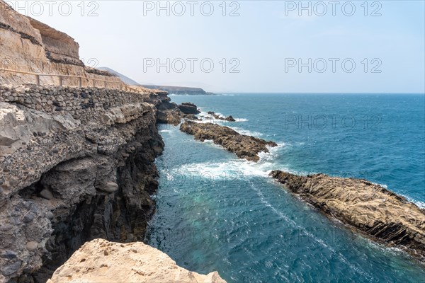 Views of the path towards the caves of Ajuy