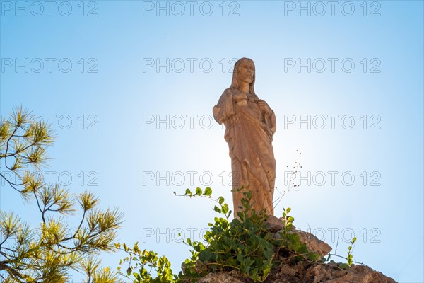 Sculpture in the Immaculate Conception Church in the municipality of Mijas in Malaga. Andalusia