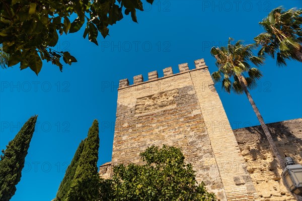 Facade of the fortified Alcazar of Almohad origin