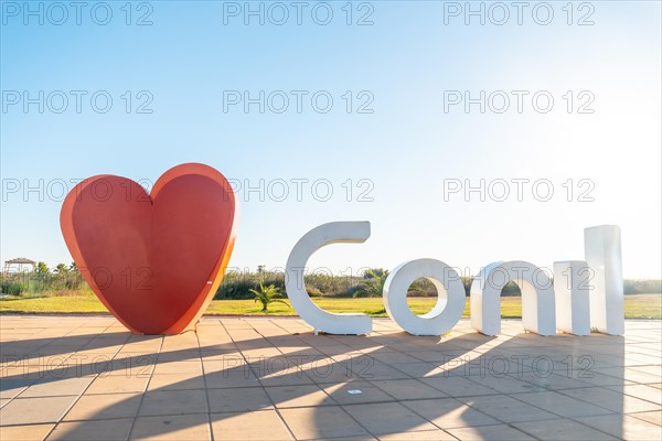 Sign of I love Conil de la Frontera