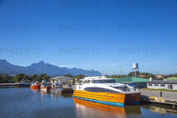 The town of La Ceiba in the Caribbean Sea. Honduras