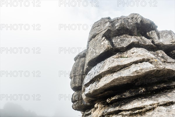 Spectacular circular rocks at the top of Torcal de Antequera