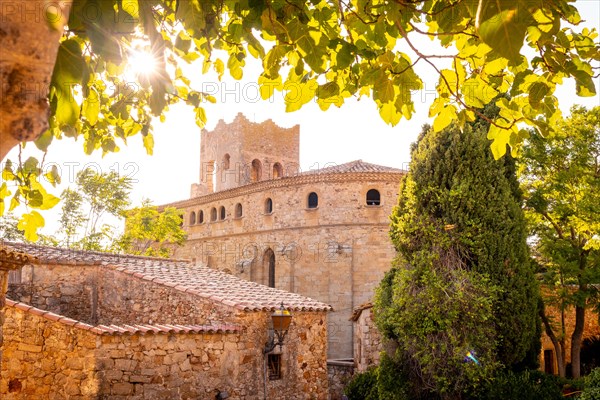 Sunset in Pals medieval village