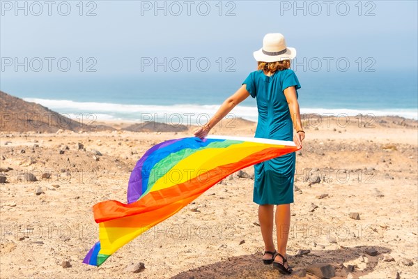 A lesbian person with a green dress