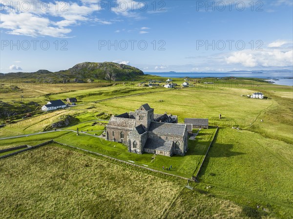 Aerial view of Christian Iona Abbey