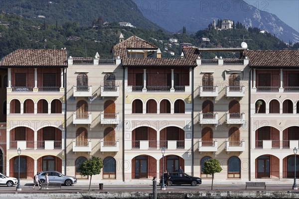 Front of houses with holiday flats