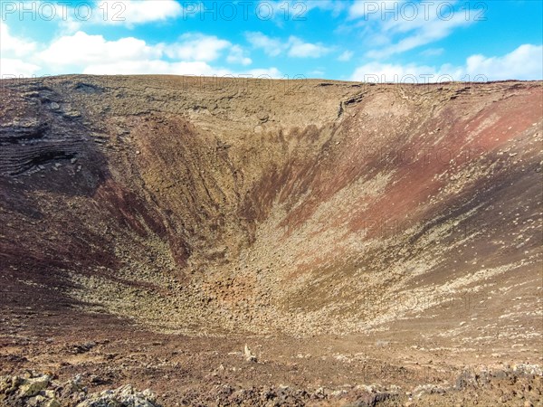 Crater of the Calderon Hondo volcano near Corralejo