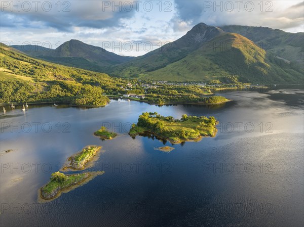 Aerial view of the island of Eilean Munde