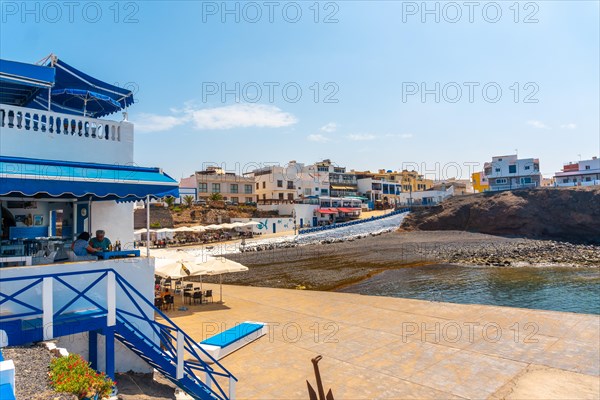 Tourist town of El Cotillo in the north of the island of Fuerteventura