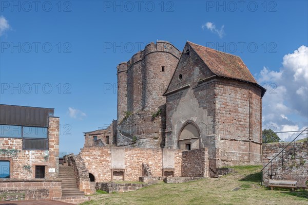 Exterior view of Lichtenberg Castle with keep