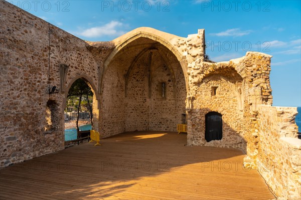 Tossa de Mar castle church in summer