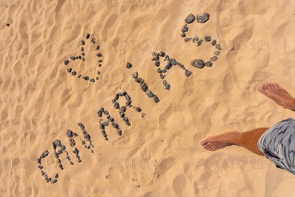 I love the Canary Islands with black stones on the beach of the dunes of the Natural Park of Corralejo