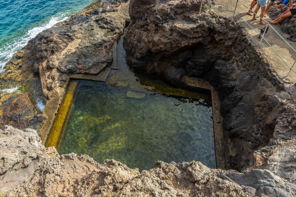 Natural sea pool in the cove of Puerto de Puntagorda