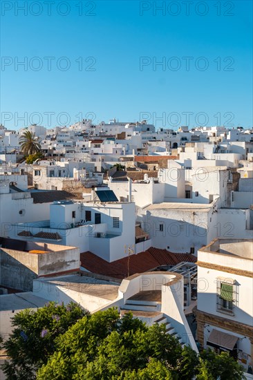 Panoramic view of the town of Conil de la Frontera from the Torre de Guzman