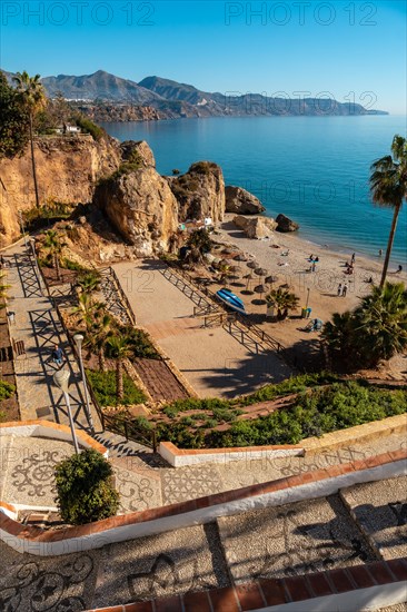 Calahonda beach in the town of Nerja