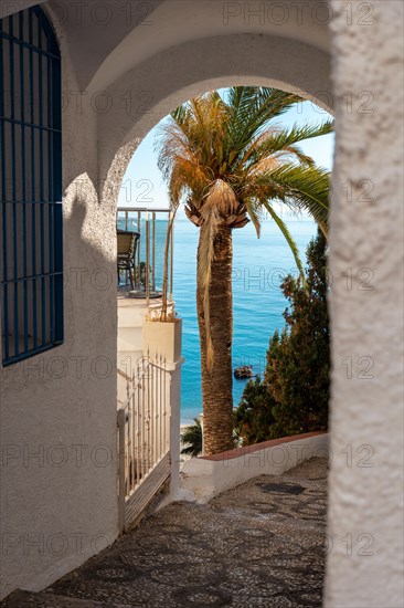 Path from the Balcon de Europa to Calahonda beach in the town of Nerja