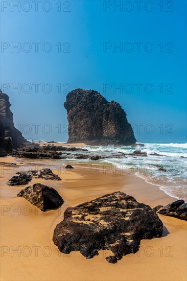 Roque Del Moro from Cofete beach in the Jandia natural park