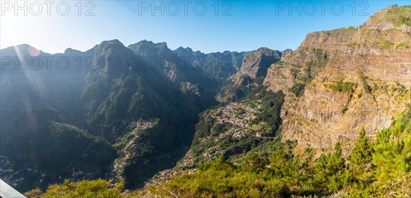 Panoramic view of Curral das Freiras from the Eira do Serrado viewpoint