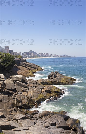 Leblon district and Praia do Leblon beach