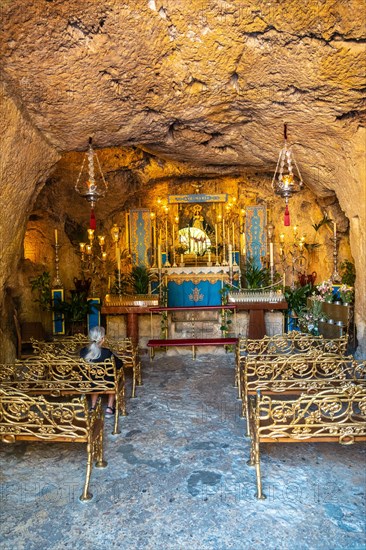 Interiors of the Immaculate Conception Church in the municipality of Mijas in Malaga. Andalusia