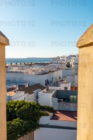 View of the town of Conil de la Frontera from the Torre de Guzman