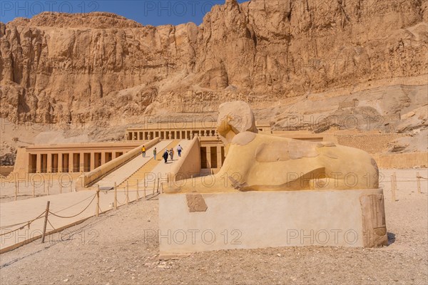 Sculpture at the Mortuary Temple of Hatshepsut in Luxor