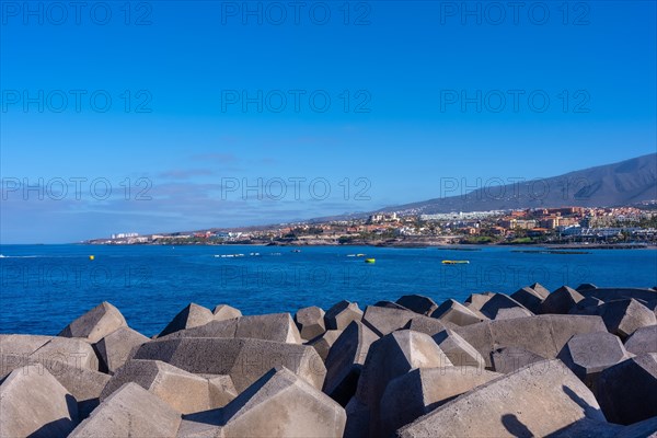 Views from the marina of the Costa de Adeje in the south of Tenerife