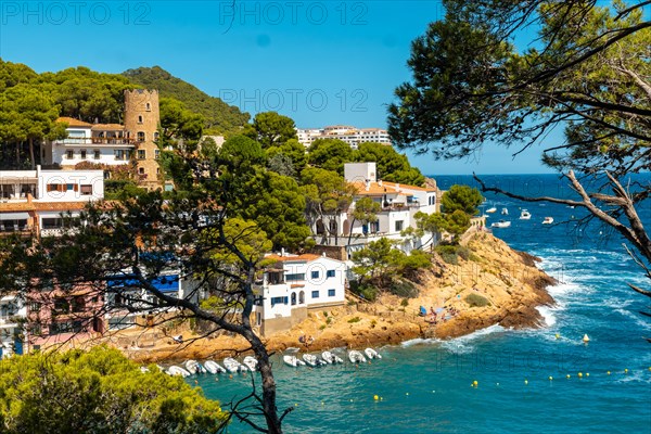 Coastal municipality of Sa Tuna on the coast of Begur in summer