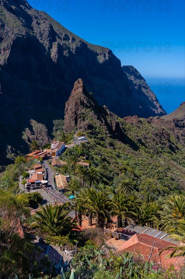 The beautiful Masca the mountain municipality in the north of Tenerife