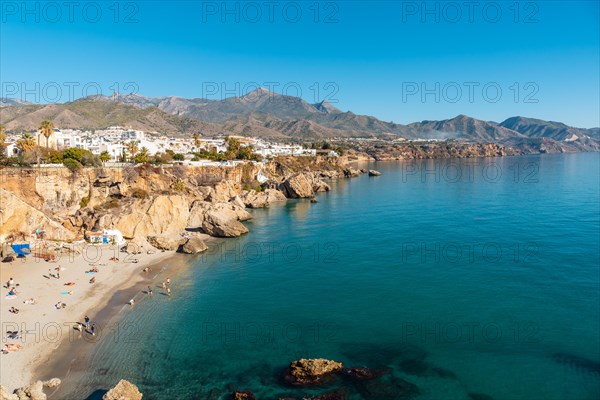 Calahonda beach in the town of Nerja