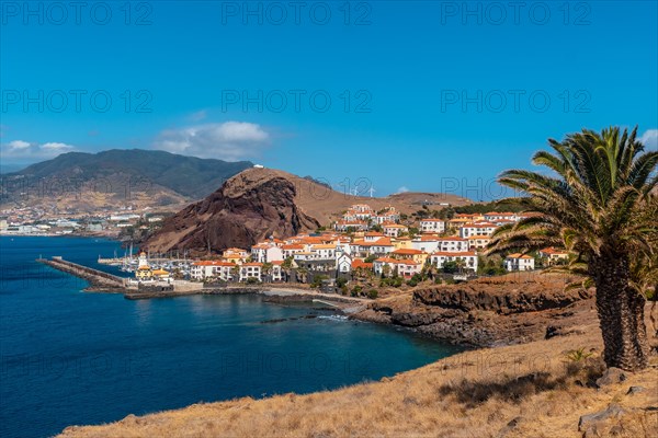 Coastal village of Canical in Madeira. Fishing port