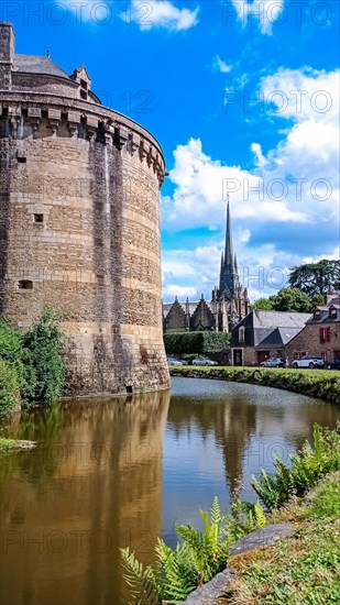 Church Saint-Sulpice de Fougeres. Brittany region