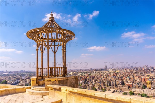 Viewpoint of the Alabaster Mosque to see the city of Cairo