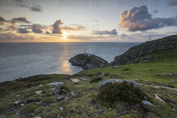 Sunset at South Stack Lighthouse