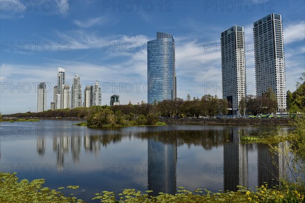 Skyline of Puerto Madero with Alvear Tower