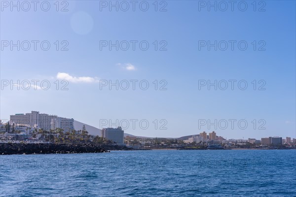 Views from the marina of the Costa de Adeje in the south of Tenerife
