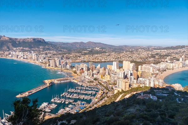 Beautiful view in the Penon de Ifach Natural Park in the city of Calpe
