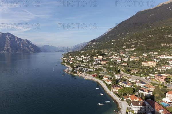 View of the eastern shore of Lake Garda from the Scaliger Castle